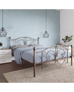 Bombay Metal King Size Bed In Bronze