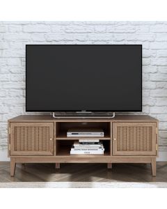 Bordeaux Wooden 2 Doors And 1 Shelf TV Stand In Oak