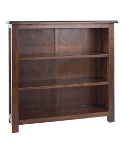 Boston Low Wooden Bookcase In Dark