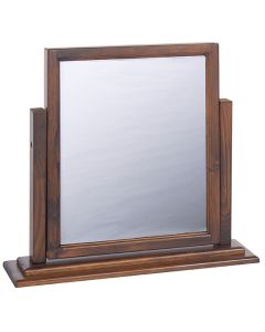 Boston Single Dressing Mirror In Dark Wooden Frame