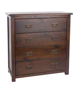 Boston Wooden Chest Of Drawers With 2 Drawers In Dark