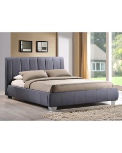 Braunston Fabric King Size Bed In Grey