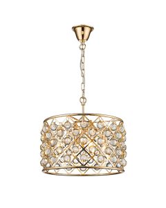 Brent 4 Bulbs Cross Decorative Ceiling Pendant Light In Gold