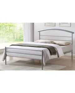 Brennington Metal Double Bed In Silver