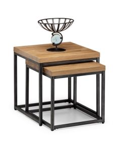 Brooklyn Wooden Nesting Lamp Tables In Oak