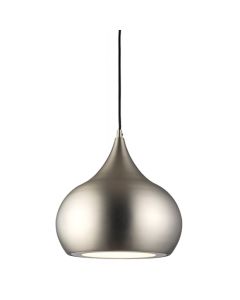 Brosnan Ceiling Pendant Light In Matt Nickel And White