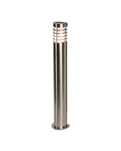 Bruton LED Exterior Wall Light Bollard In Brushed stainless steel