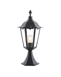 Burford Traditional Exterior Post Top Lantern In Matt Black