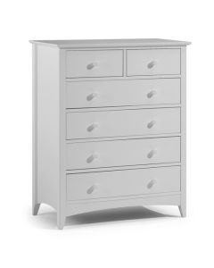 Cameo Wooden Chest Of Drawers In Dove Grey With 6 Drawers