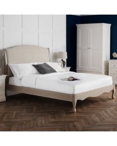 Camille Wooden Double Bed In Limed Oak