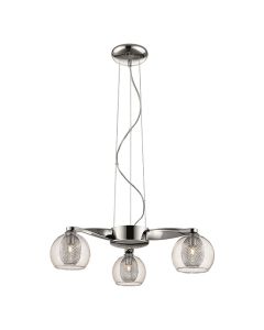 Canonbury 3 Bulbs Decorative Ceiling Pendant Light In Chrome