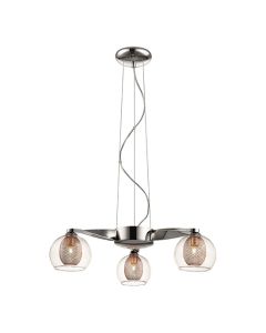 Canonbury 3 Bulbs Decorative Ceiling Pendant Light In Copper