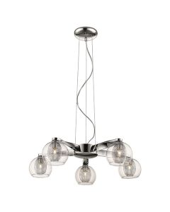 Canonbury 5 Bulbs Decorative Ceiling Pendant Light In Chrome