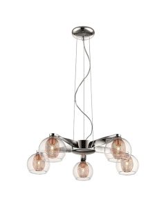 Canonbury 5 Bulbs Decorative Ceiling Pendant Light In Copper