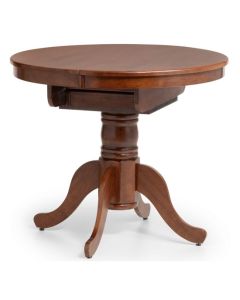 Canterbury Round To Oval Extending Wooden Dining Table In Mahogany