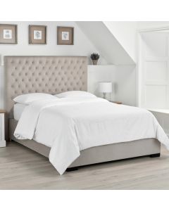 Cavendish Velvet King Size Bed In Beige