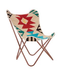 Clutton Textile Fabric Butterfly Bedroom Chair In Assorted Colours