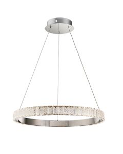 Celeste LED Ring Ceiling Pendant Light In Polished Chrome