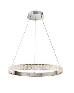 Celeste LED Ring Ceiling Pendant Light In Polished Chrome