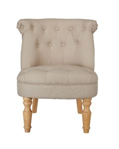 Charlotte Fabric Bedrom Chair In Beige
