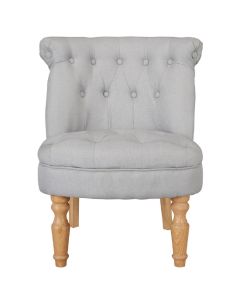 Charlotte Fabirc Bedrom Chair In Blue