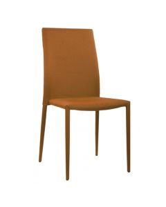 Chatham Set Of 4 Stackable Fabric Dining Chairs In Orange