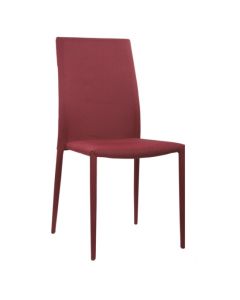 Chatham Set Of 4 Stackable Fabric Dining Chairs In Red