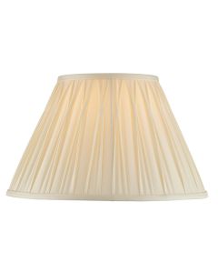 Chatsworth Silk Fabric 14 Inch Shade In Ivory