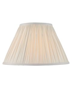 Chatsworth Silk Fabric 14 Inch Shade In Vintage White