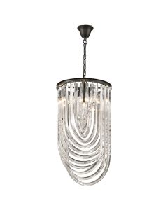 Chelsea 3 Bulbs Statement Ceiling Pendant Light In Crystal