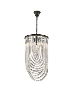 Chelsea 3 Bulbs Statement Ceiling Pendant Light In Crystal