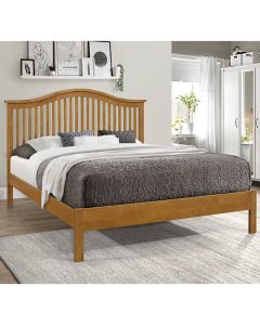 Chester Wooden King Size Bed In Honey Oak