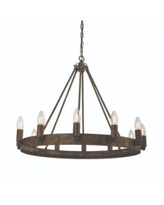 Chevalier 12 Lights Ceiling Pendant Light In Aged Metal Paint