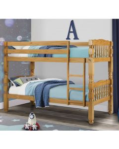 Chunky Wooden Bunk Bed In Pine