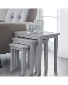 Cleo Wooden Nest Of Tables In Grey