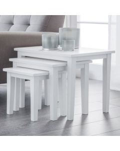 Cleo Wooden Nest Of Tables In White