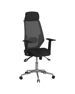 Clifton Mesh Back Fabric Seat Office Chair In Black