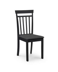 Coast Wooden Dining Chair In Black