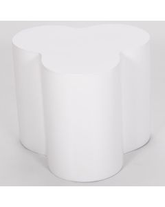 Colbert Wooden Lamp Table In White High Gloss