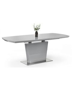 Como Extending High Gloss Dining Table In Grey