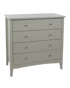 Como Wooden Chest Of 4 Drawers In Soft Grey