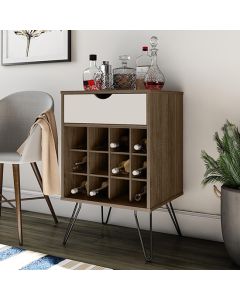 Concord Wooden Drinks Cabinet With 1 Drawer In Brown Oak