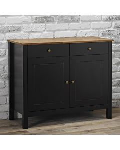 Copenhagen Wooden Sideboard In Solid Oak And Black