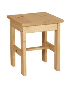 Corona Wooden Dressing Stool In Distressed Pine