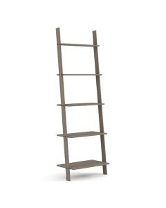 Corona Wooden Ladder Design Shelving Unit In Grey