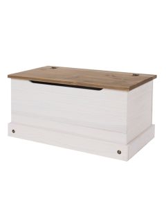 Corona Wooden Storage Trunk In White