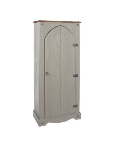Corona Wooden Vestry Storage Cupboard In Grey