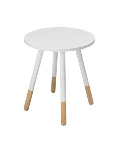 Costa Wooden Side Table In White