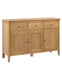 Cotswold Wooden 3 Doors 3 Drawers Sideboard In Natural