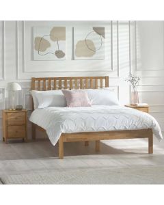 Coxmoor Wooden King Size Bed In Oak